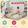 7-Piece Soft PU Foam Climbing Blocks for Toddlers,Indoor Climb and Crawl Playset for Playroom-Baofuwish - 2 of 4