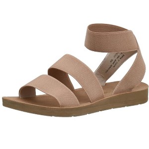 CUSHIONAIRE Indego Stretch Sandal – Lightweight Slip-On with Memory Foam & Soft Straps for All-Day Support | Casual or Dressy Summer Sandals for Women - 1 of 4