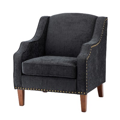 Moirai Contemporary and Classic Armchair with Nailhead Trim | Karat Home-YELLOW