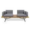Dexmalle Romantic Outdoor Industrial Loveseat with Coffee Table - 4 of 4