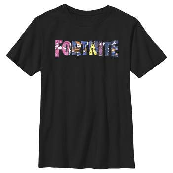 Boy's Fortnite Classic Logo Character Fill T-Shirt