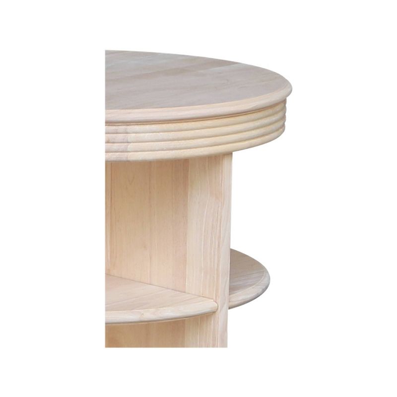 Library Round End Table - International Concepts, 6 of 10