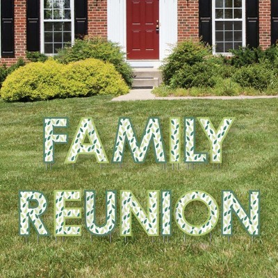 Big Dot of Happiness Family Tree Reunion - Yard Sign Outdoor Lawn Decorations - Family Gathering Party Yard Signs - Family Reunion