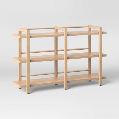 38" Hertford Wide Wood Horizontal Bookcase Brown - Threshold™