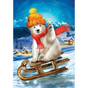 Briarwood Lane Garden Flag 18x12.5 For Outdoor Polar Bear Winter Garden Flag Flag For Winter Garden Flag Flags For Outside - 1 of 4