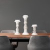 Mela Artisans Jharna Candleholders in White, Set of 3 - 3 of 4