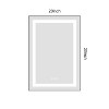 Vynxaria 20" x 30" LED Bathroom Mirror with Front and Backlight - 2 of 4