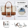 Generic Weekender Bags Large Travel Duffel Bag 2-Piece Set Heavy-Duty Canvas & Leather Carry On Overnight Tote - 4 of 4