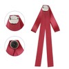 INSPIRE CHIC Women's Ribbon Bowknot Pre-Tied Pin Brooch Ties with Black Rhinestone - 3 of 4