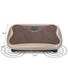 TopComfy Vibration Plate Whole Body Exercise with Adjustable Speed for Lymphatic Drainage Fat Burning Weight Loss Home Gym, Gold, 24.5"*16"*8" - 4 of 4