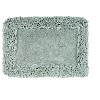 Shaggy Border Collection Bath Rug 100% Cotton Tufted Weave Ruffle Border Pattern Bathroom Rug for Machine Washable Bath Mat - 2 of 4