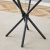 NicBex Morden Round Glass Dining Table Dining Table with Glass Tabletop and Metal Legs for 4 for Kitchen, Gold - 4 of 4