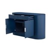 Merax Stripe Curve Sideboard Cabinet with Magic Tape Doors, Dual Drawers, and 3-Tier Shelves - 4 of 4