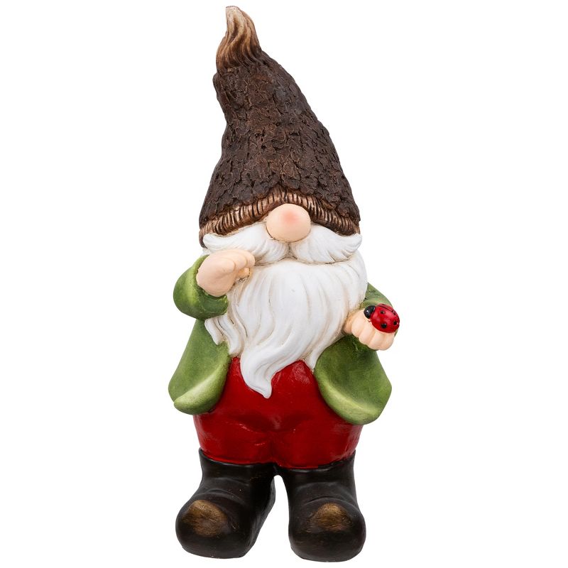 Northlight Gnome with Ladybug Outdoor Garden Statue - 15.75", 1 of 8