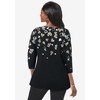 Jessica London Women's Plus Size Stretch Cotton Boatneck Tunic - 3 of 4