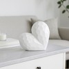 Creative Abstract Ceramic Heart Sculpture, Room, Office Decor or Gift - 3 of 4