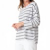 Women's Weekend Terry Striped Boxy Crew Neck Pullover - habitat - 2 of 4