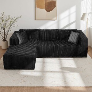 Kumasinova 105" L-Shaped Modular Sofa, Spring-Free Foam Sofa – Kid & Pet Friendly, Eco-Friendly, Modern Couch for Living Room (Right Chaise) - 1 of 4