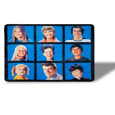 Just Funky The Brady Bunch Fleece Throw Blanket | 45 x 60 Inches