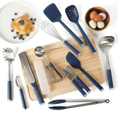 Calphalon Edge 11 Piece Stainless Steel Kitchen Tools and Gadgets Set - Navy Blue — фото 2