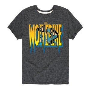 Boys' - Marvel - Wolverine Logo Short Sleeve Graphic T-Shirt - 1 of 4
