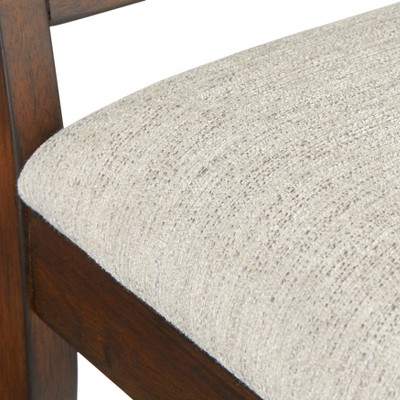 Rustic Brown High Back Cane and Wood Side Chair