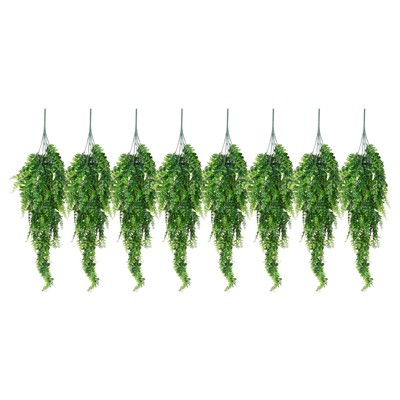 Unique Bargains Plastic Artificial Hanging Plants Fake Ferns Hanging Vines for Home