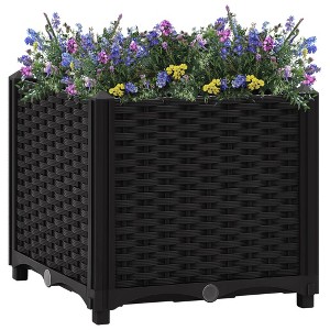 vidaXL Raised Bed 15.7"x15.7"x15" Polypropylene - 1 of 4