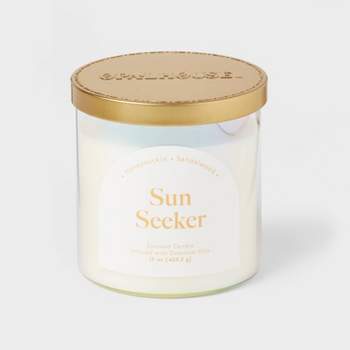 2-Wick 15oz Glass Jar Candle with Iridescent Sleeve Sun Seeker - Opalhouse™