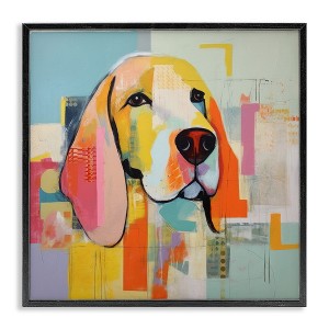 Stupell Industries Abstract Dog Portrait Framed Giclee Art - 1 of 4