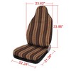 Unique Bargains Universal Front Car Seat Cover Saddle Blanket Protectors for Car Truck Yellow Black 1 Pc - 3 of 3