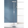 360 Lighting Perseus Modern Torchiere Floor Lamp with Reading Light 71 3/4" Tall Chrome Silver Metal LED Adjustable for Living Room Bedroom House Home - 2 of 4