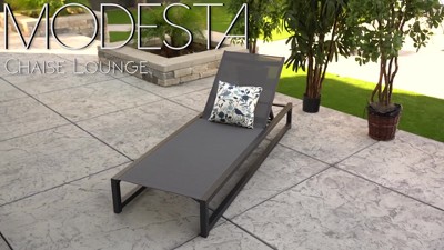 Modesta Aluminum Chaise Lounge Weather resistant Adjustable Backrest Christopher Knight Home Target
