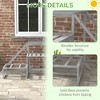 Lyngins Chicken Toys for Coop,Chicken Swing Set with Perches,Wood Stand,Ladder,Platforms for Poultry Run,Gray - 3 of 4