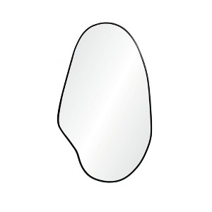 LuxenHome Black Frame Oblong Accent and Vanity Wall Mirror - 1 of 4