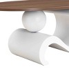 PAGED Modern Nesting Coffee Table Set of 2 Elegant Design Center Table with Metal Frame for Living Room, Office - 4 of 4
