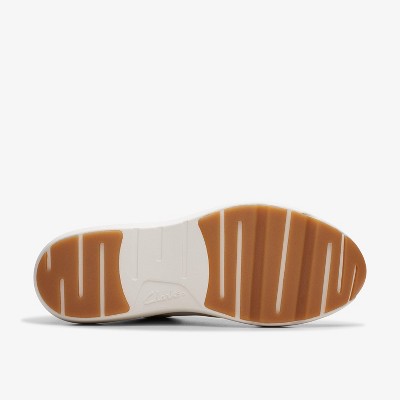 Женские кроссовки Clarks Womens Tivoli Zip Off White Leather Sneakers 7 Medium — фото 6