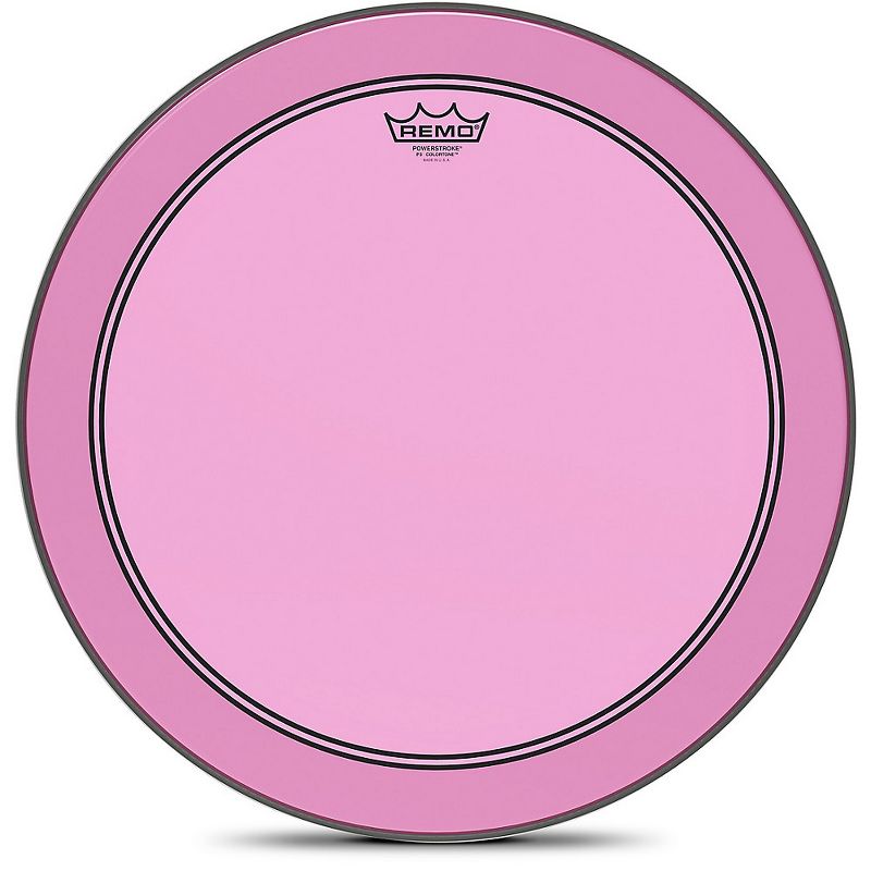 Remo Powerstroke P3 Colortone Pink Bass Drum Head, 1 of 4