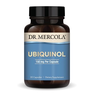 Dr. Mercola Ubiquinol 150 mg, 30 Servings (30 Capsules), Dietary Supplement, Supports Energy Production, Non-GMO - 1 of 4