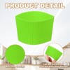 Unique Bargains Silicone Protective Heat Resistant Non Slip Coffee Cup Sleeve 6 Pcs - 3 of 4