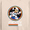 Women's - Disney - Mickey 28 Space Badge Lightweight French Terry Wide Neck Long Sleeve Shirt - 2 of 4