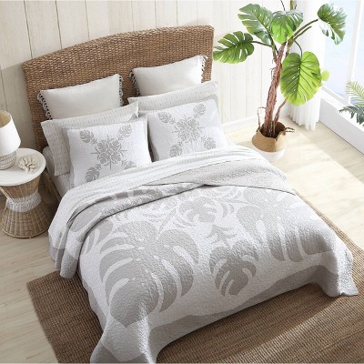 King Gray Cotton Embroidered Pillow Sham