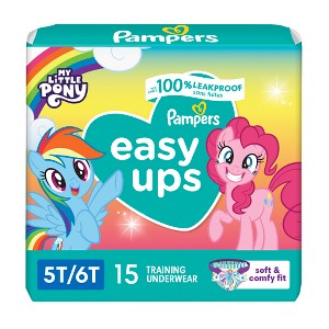 Easy Ups Girls' Disposable Training Underwear - (Select Size and Count) - 1 of 4
