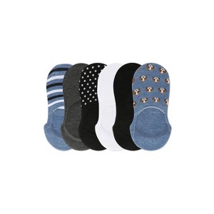 Memoi Beagle High-Cut Liner 6 Pair Pack Denim Heather 9-11 - 1 of 4