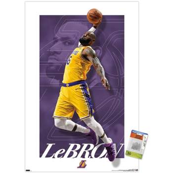 Sleep Squad Los Angeles Lakers LeBron James 60” x 80” Raschel Plush Blanket  – An NBA Jersey Throw