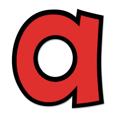 Red Playful 4-Inch Letter and Number Set