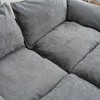 Sapphtopaz Convertible Sectional Sofa U-Shaped Upholstered Couch with 2 Storage Ottomans 2-Seat Sleeper Sofa Couches for Living Room,Bedroom - 4 of 4