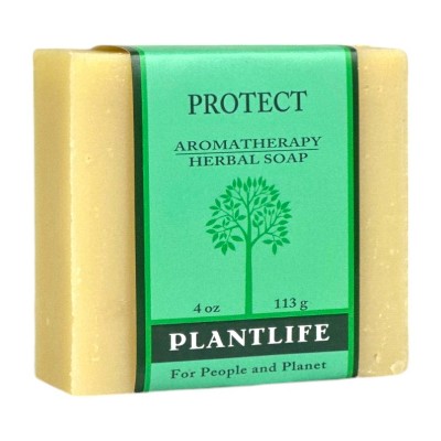 Plantlife Protect Bar Soap – Moisturizing & Soothing, Handcrafted with Plant-Based Ingredients – Made in California, 4oz