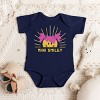 The Juniper Shop Mini Smiley Aria Sunshine Baby Short Sleeve Bodysuit - 3 of 4