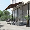 Resenkos Patio Awning, Outdoor Sun Shade Shelter Cover Awnings,12' x 10' Retractable Awning Patio Awnings Sun Shade Shelter with Manual Crank Handle, - 2 of 4